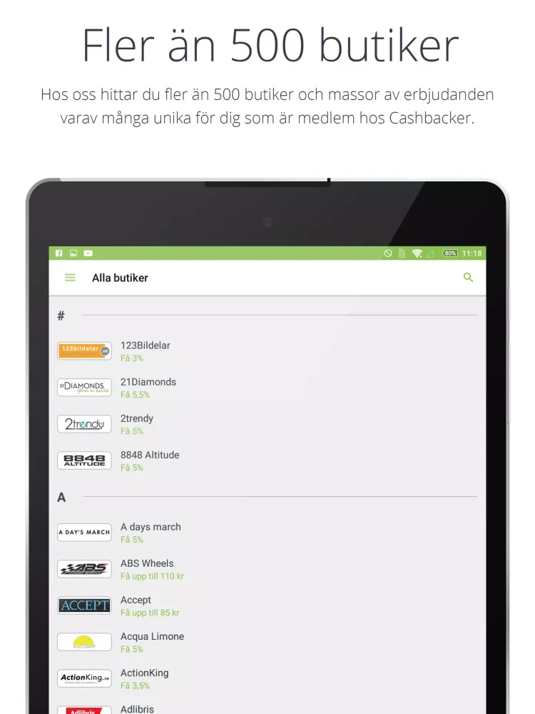 Ảnh chụp màn hình của Cashbacker