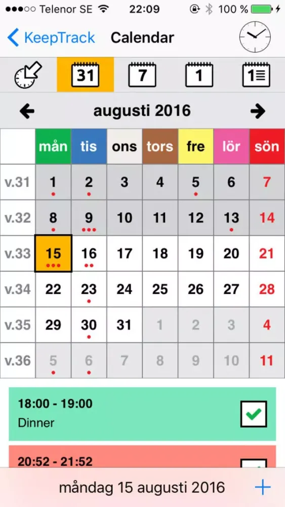 Ảnh chụp màn hình của KeepTrack Comai