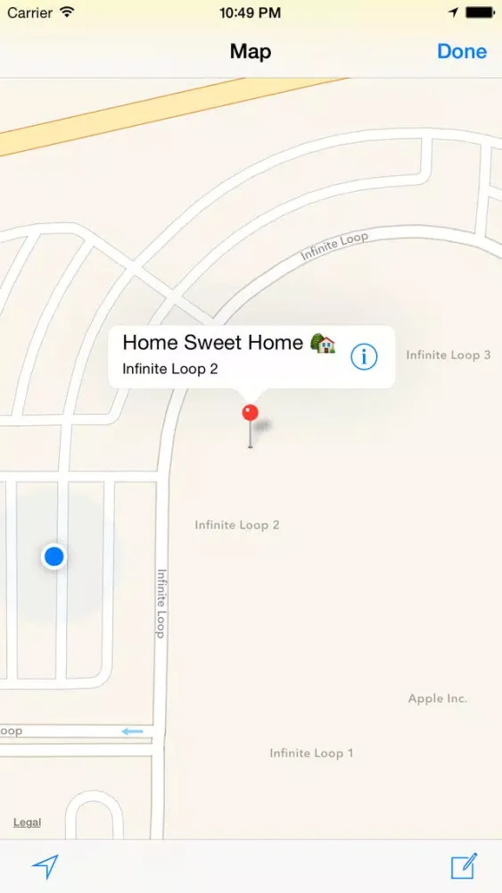 Capturas de tela do Locationote - Quick location based notes