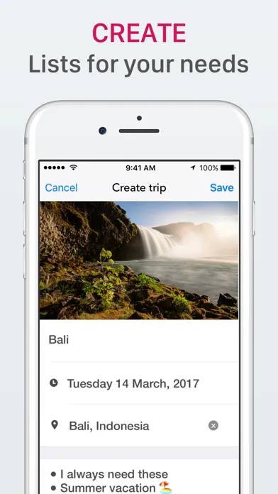 Capturas de pantalla de Packlist - Organize your trips