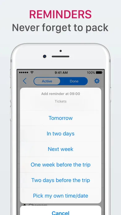 Capturas de pantalla de Packlist - Organize your trips