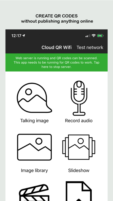 Ảnh chụp màn hình của Cloud QR Wifi Education