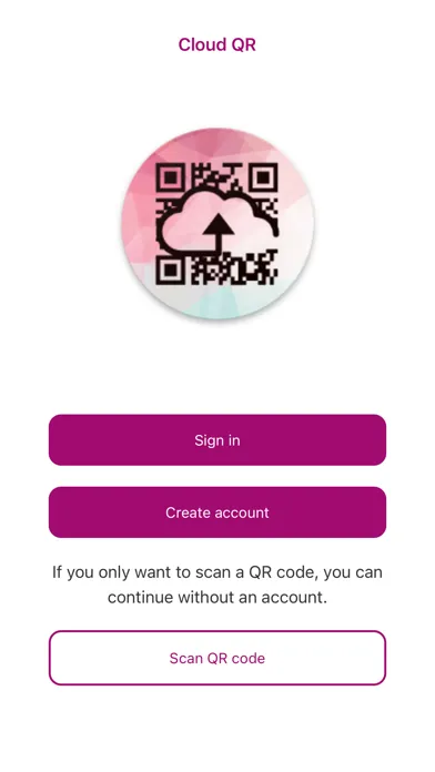 Cloud QR Generator Ekran Görüntüleri