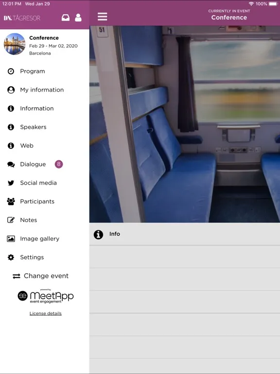 DN-tåget iPad 應用截圖