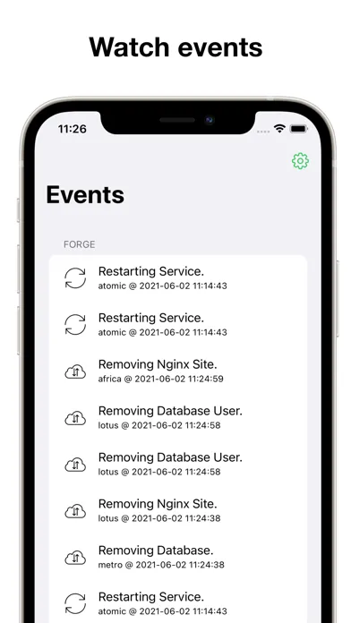 F-Bar for Laravel Forge Screenshots