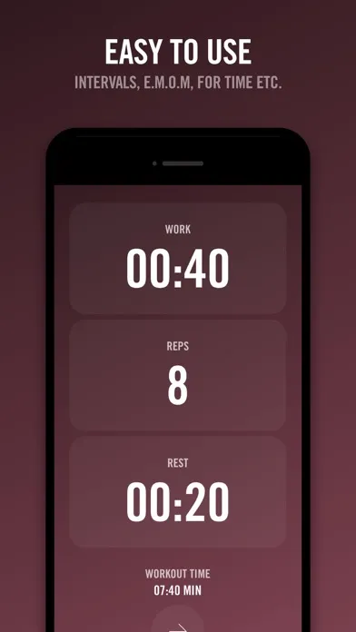 ภาพหน้าจอของ Reps - Workout Timer