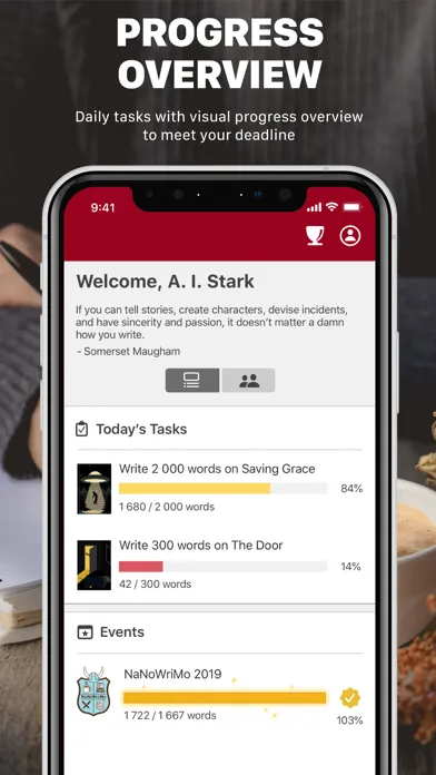 Tangkapan skrin Word Keeper - Writing Tracker
