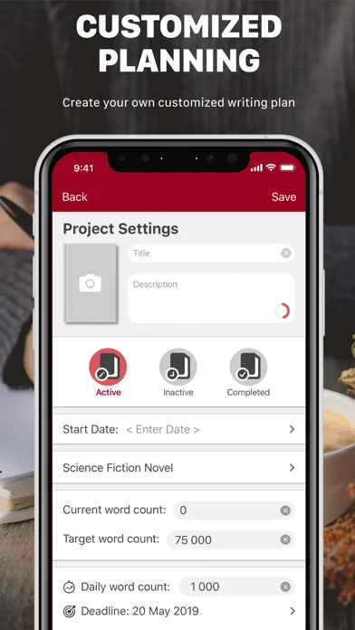 Tangkapan skrin Word Keeper - Writing Tracker