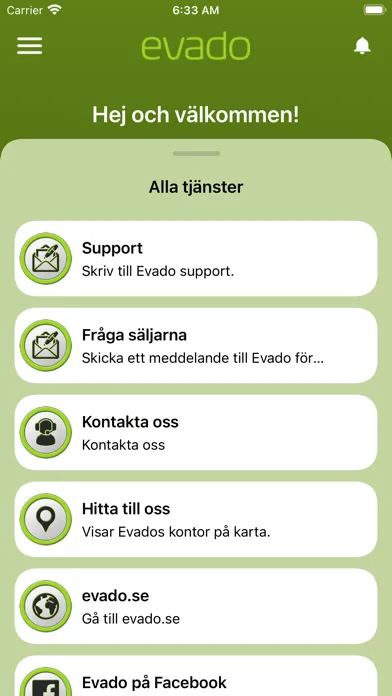 Evado 스크린샷