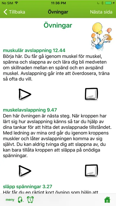 Zrzuty ekranu Muskulär Avslappning