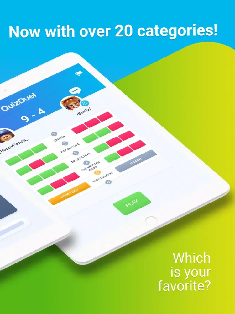 QuizDuel iPad 应用截图