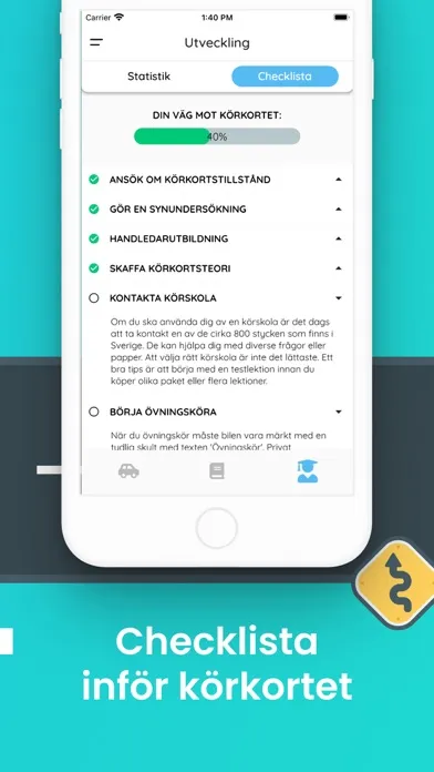 Fixa Körkort: Frågor & Teori Screenshots