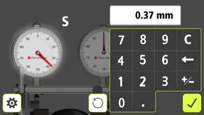 Ảnh chụp màn hình của Fixturlaser Dials