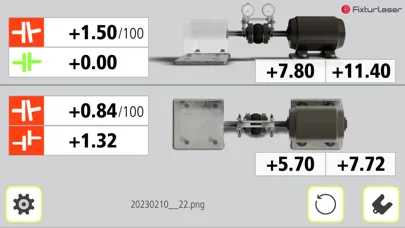 Ảnh chụp màn hình của Fixturlaser Dials