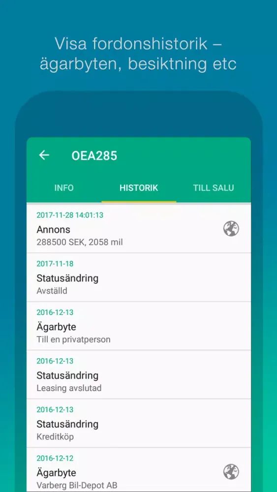 Screenshot di REG - Kolla regnumret
