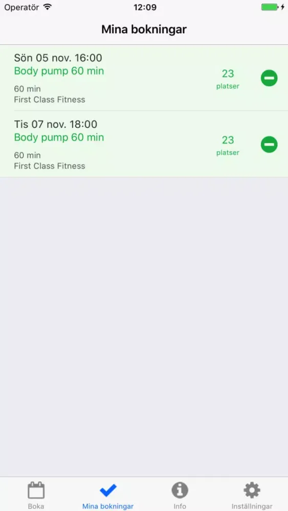 Zrzuty ekranu First Class Fitness