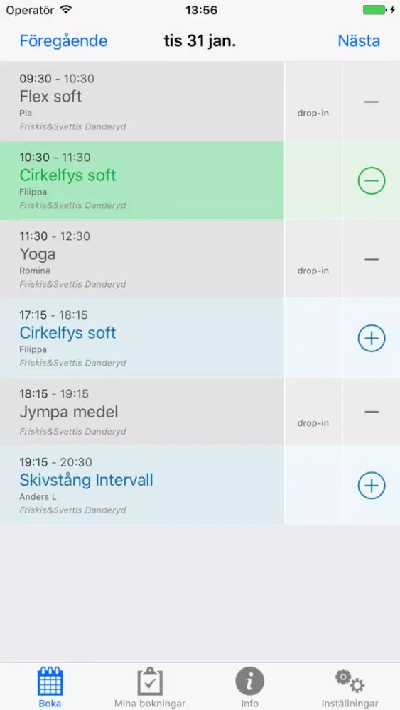 Ảnh chụp màn hình của Friskis&Svettis Danderyd