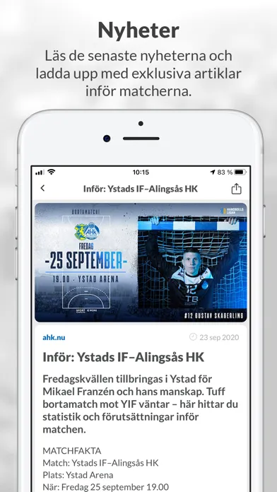 Alingsås - Gameday Screenshots