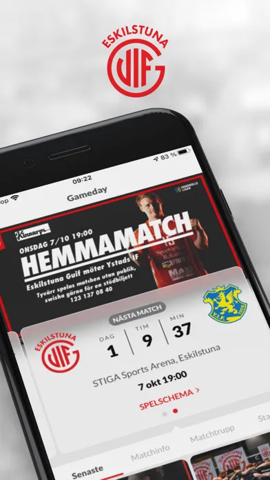 Eskilstuna GUIF - Gameday سکرین شاٹس
