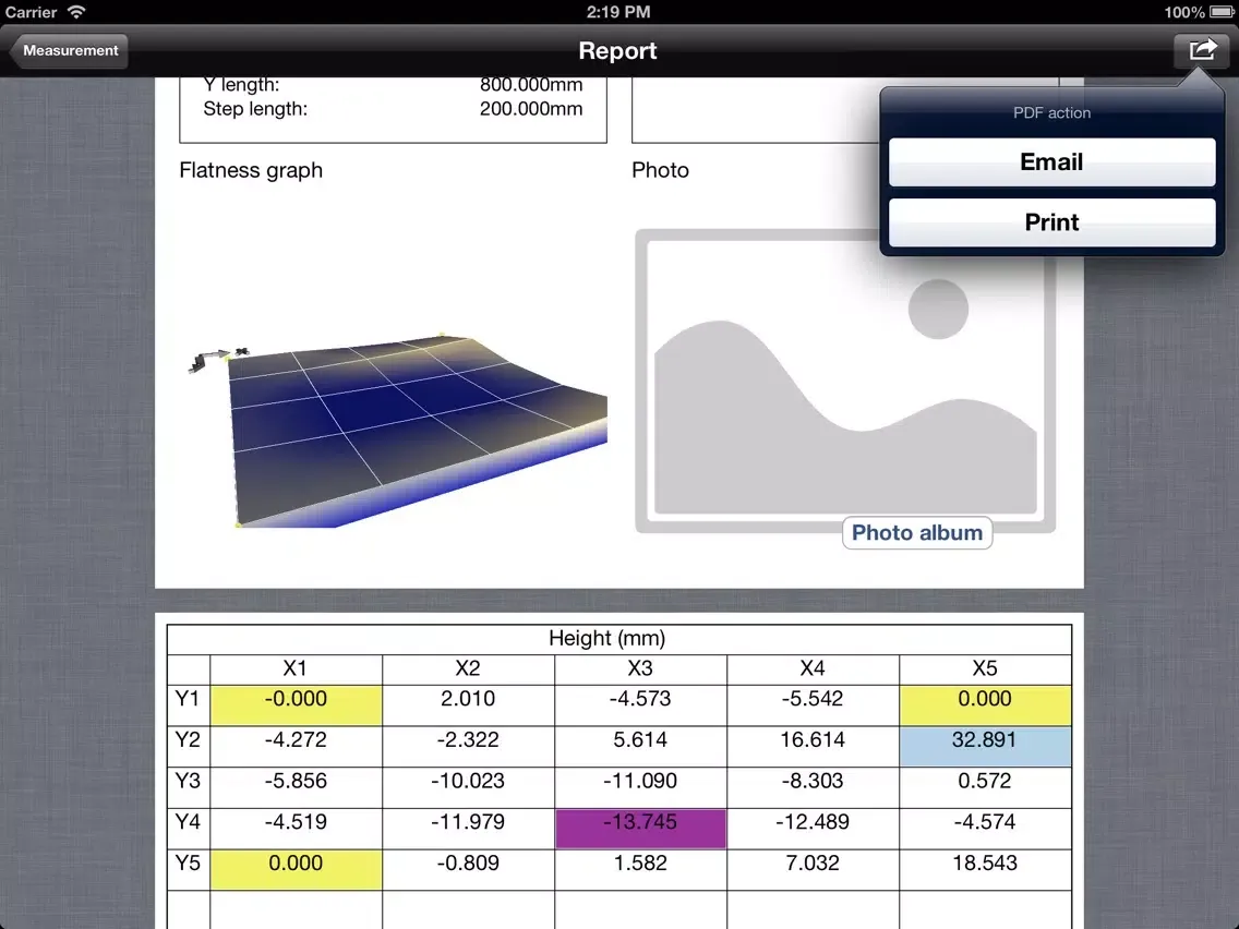 Flatness for ALiSENSOR™ Level iPad  سکرین شاٹس