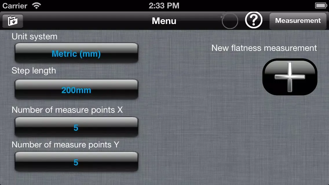 Flatness for ALiSENSOR™ Level سکرین شاٹس