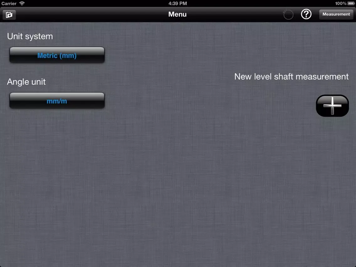 Shaft Level for ALiSENSOR™ Level iPad  스크린샷