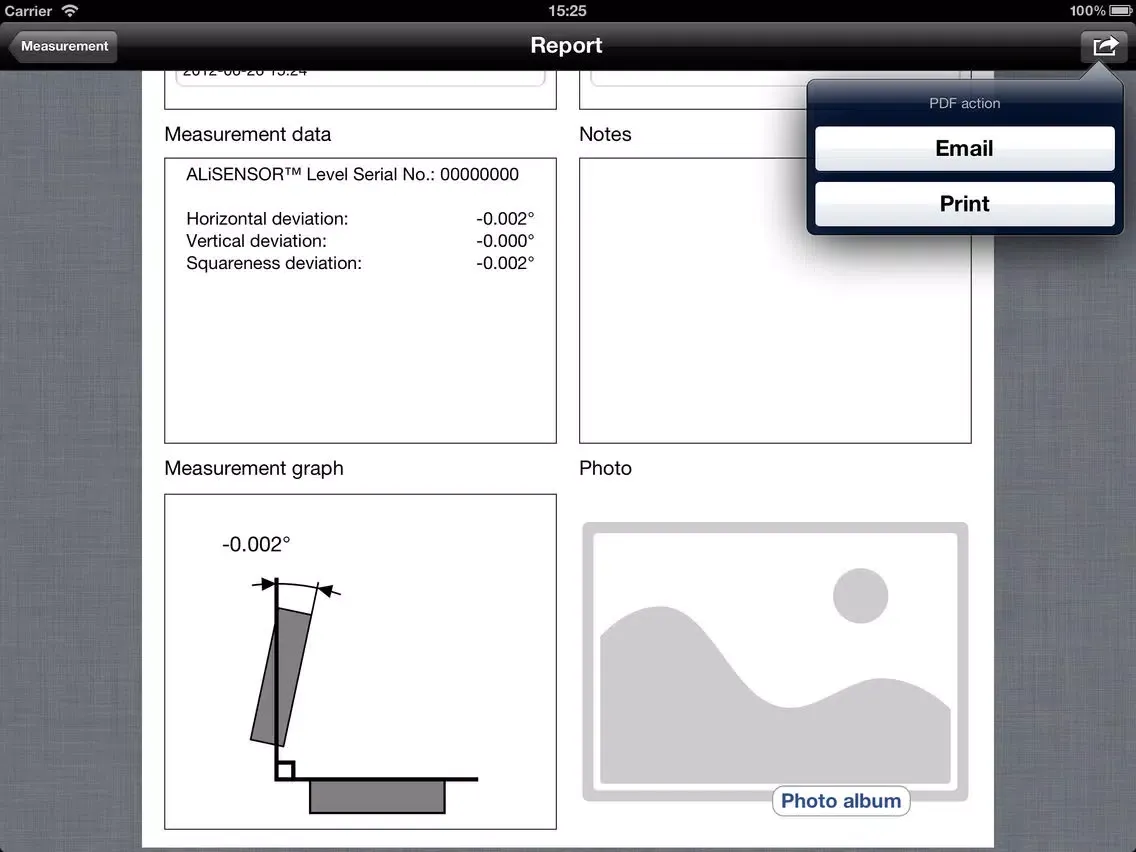 Squareness for ALiSENSOR™ Level iPad 應用截圖