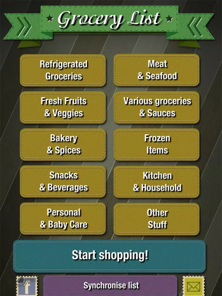 Grocery - The easy shopping List iPad  سکرین شاٹس
