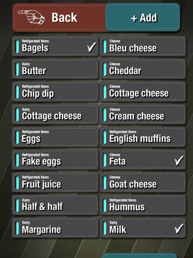 Grocery - The easy shopping List iPad  سکرین شاٹس