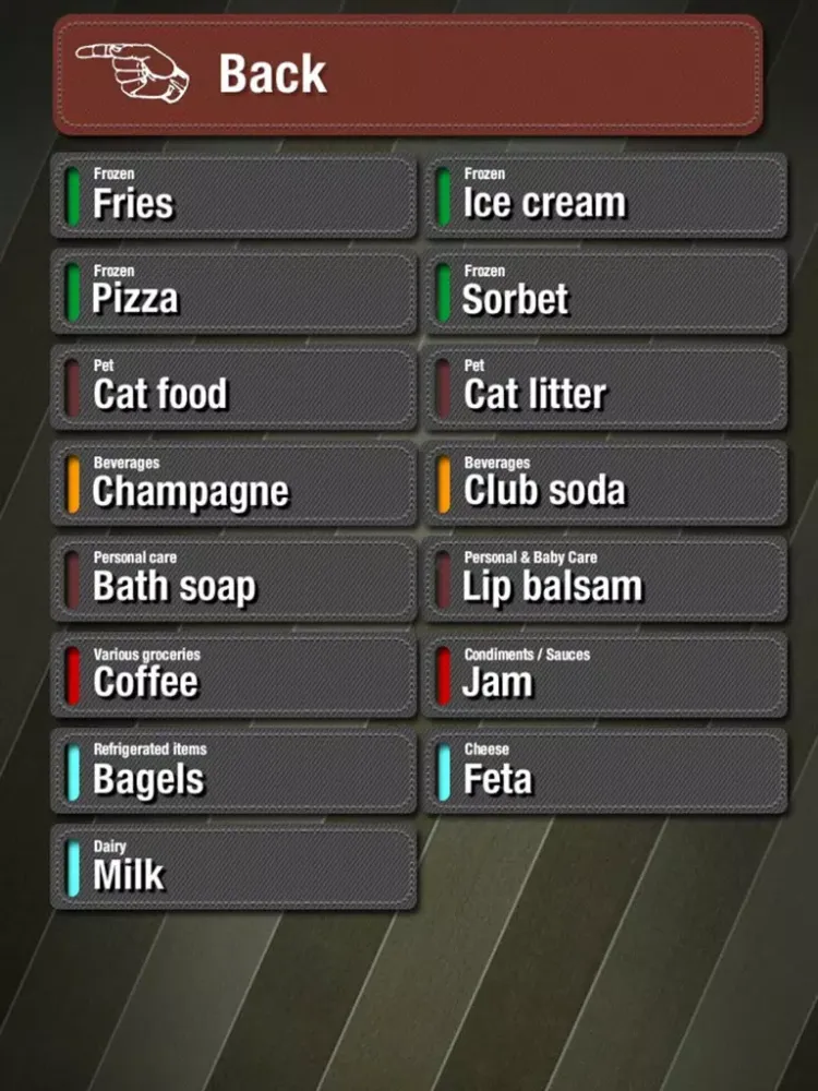 Grocery - The easy shopping List iPad  سکرین شاٹس