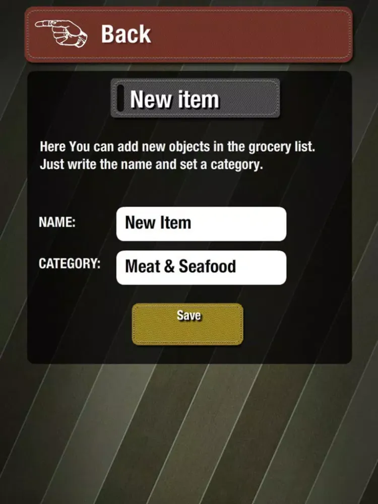 Grocery - The easy shopping List iPad  سکرین شاٹس