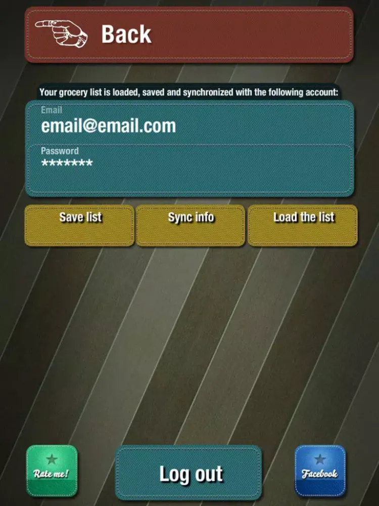 Grocery - The easy shopping List iPad  سکرین شاٹس