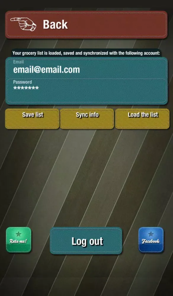 Grocery - The easy shopping List سکرین شاٹس