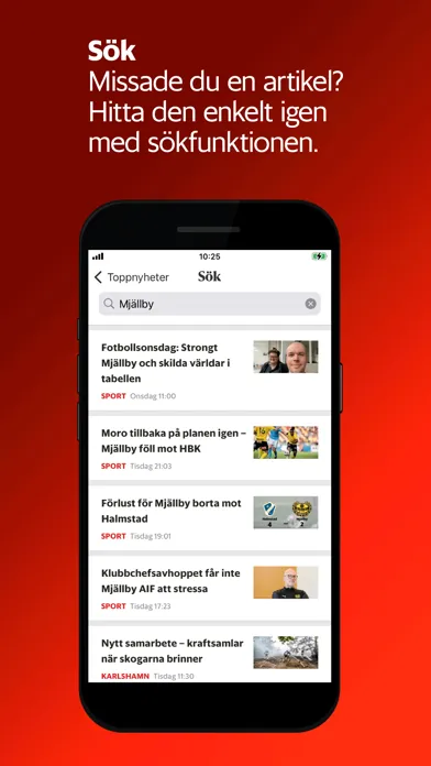 Capturas de tela do MinSydöstran