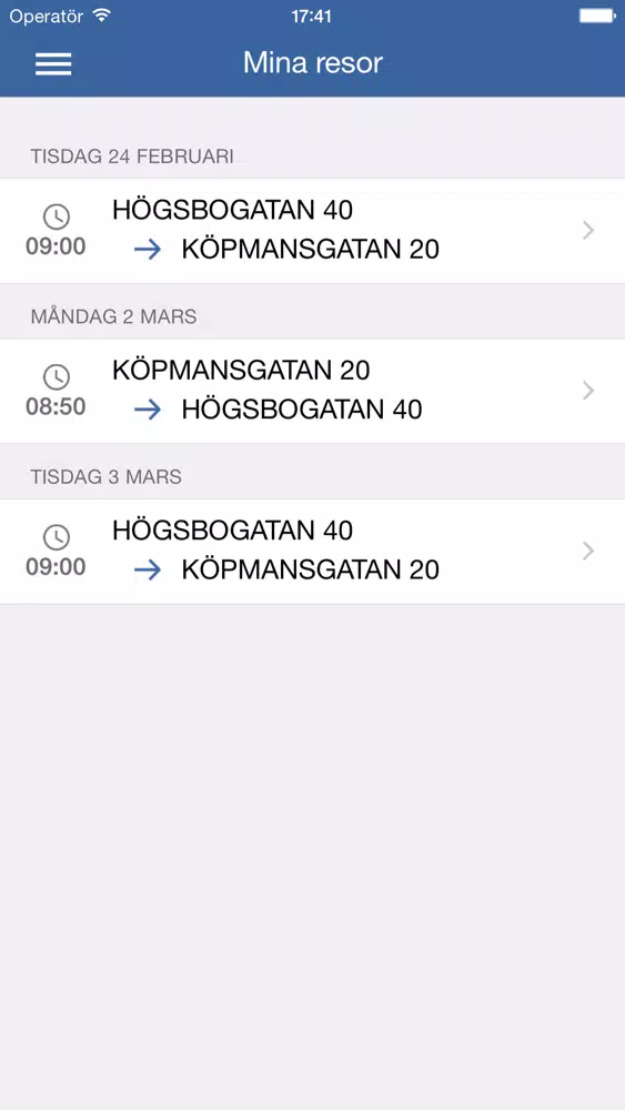 Göteborgs Stad – Mina resor Screenshots