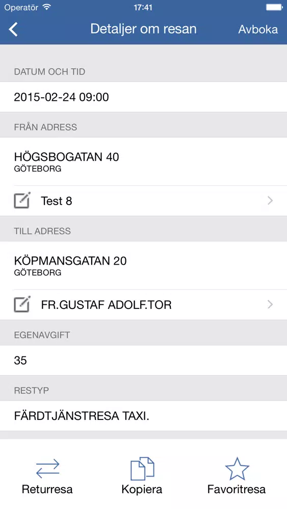 Göteborgs Stad – Mina resor Screenshots
