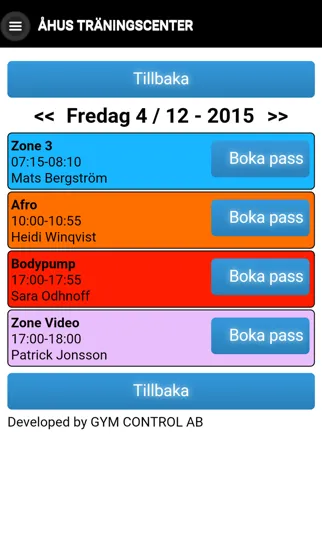 Åhus Träningscenter Screenshots