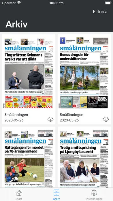 Smålänningen e-tidning Screenshots