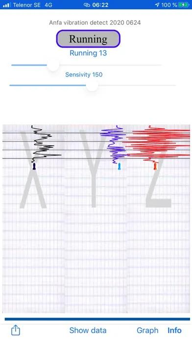 Screenshot di Vibration Detect II