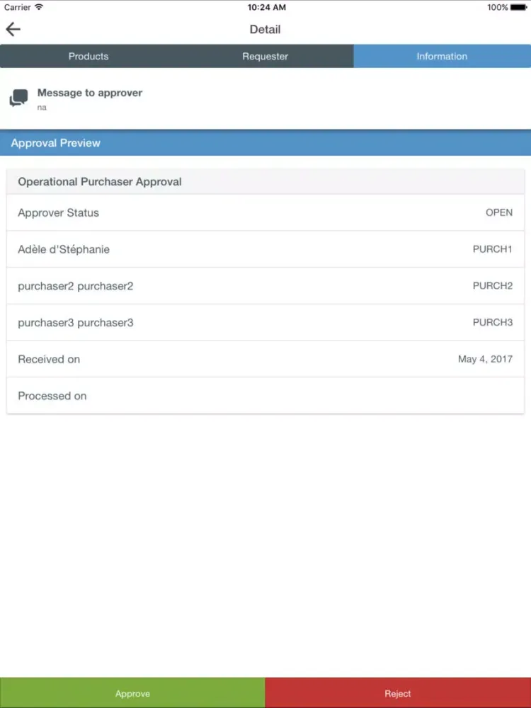IBX Approvals iPad  スクリーンショット