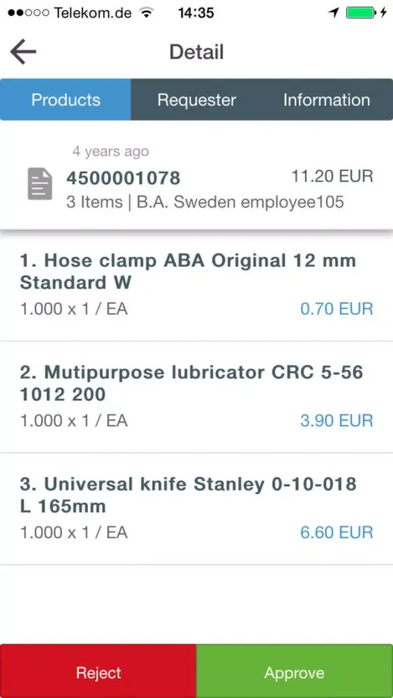 IBX Approvals スクリーンショット