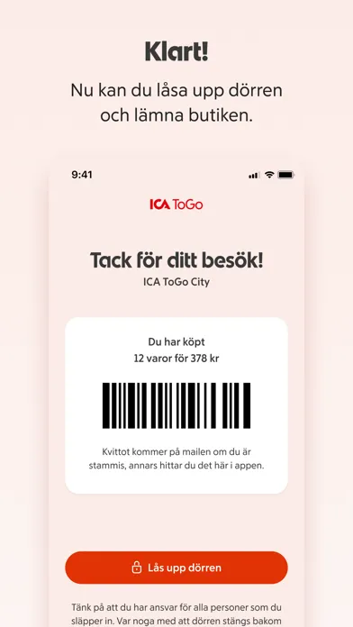 ICA ToGo - obemannad butik應用截圖