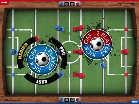 Ảnh chụp màn hình của Foosball iPad 