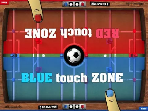 Ảnh chụp màn hình của Foosball iPad 