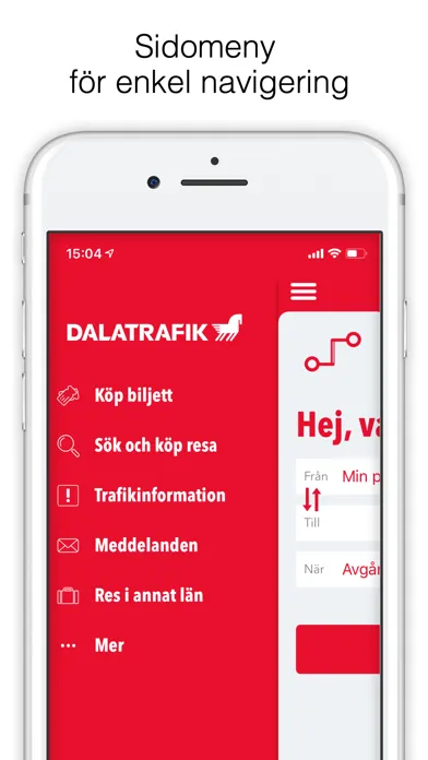 Dalatrafik سکرین شاٹس