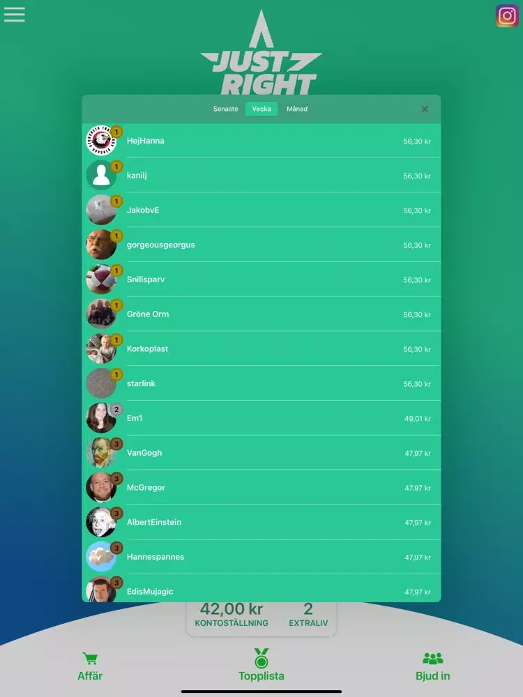 Скриншоты Just Right - Live Quiz iPad 