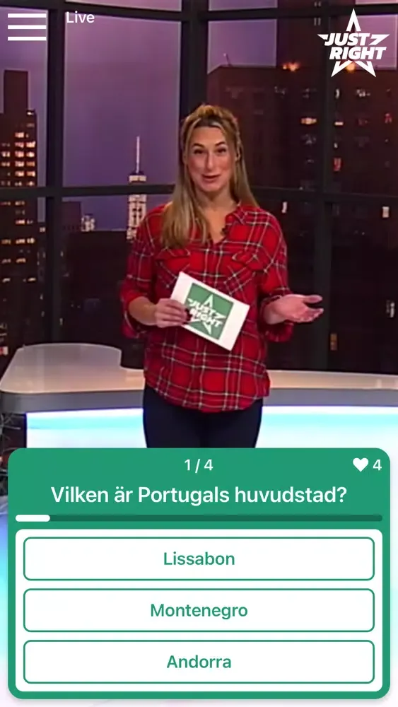 Скриншоты Just Right - Live Quiz