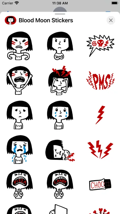 Скриншоты Blood Moon Stickers