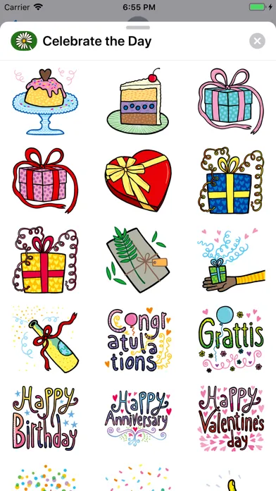 Celebrate the Day Stickers应用截图