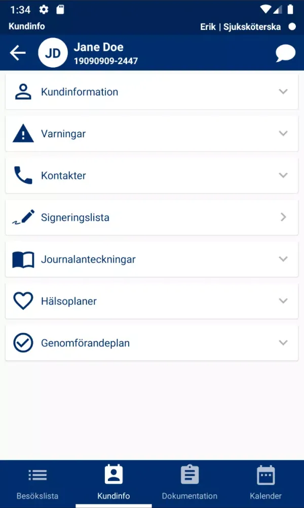 Alfa eCare Epsilon 스크린샷
